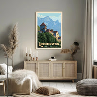 Vaduz Castle Travel Poster PosterGoat