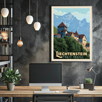 Vaduz Castle Travel Poster PosterGoat