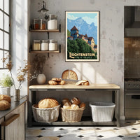 Vaduz Castle Travel Poster PosterGoat