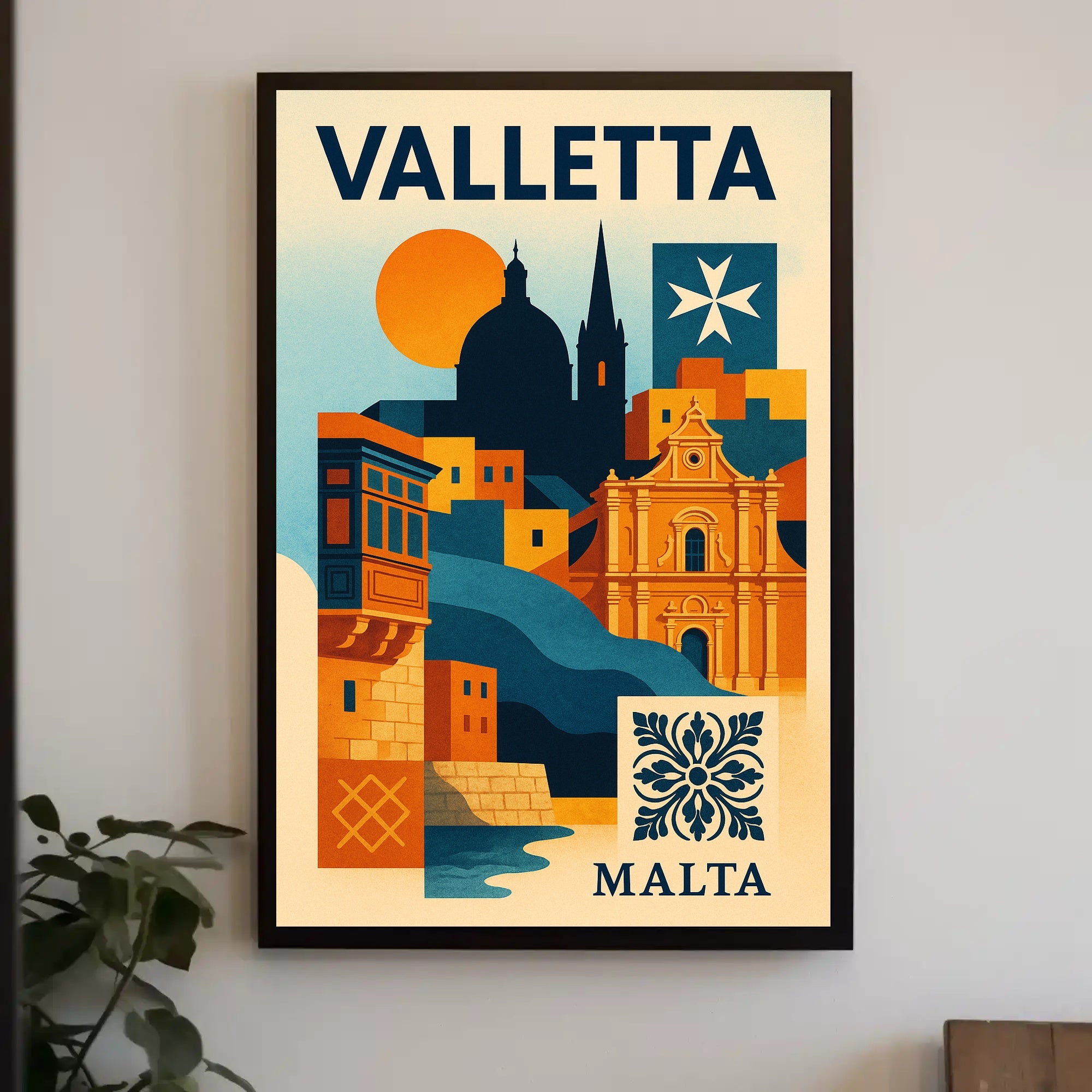 Valletta A Mediterranean Gem Poster PosterGoat