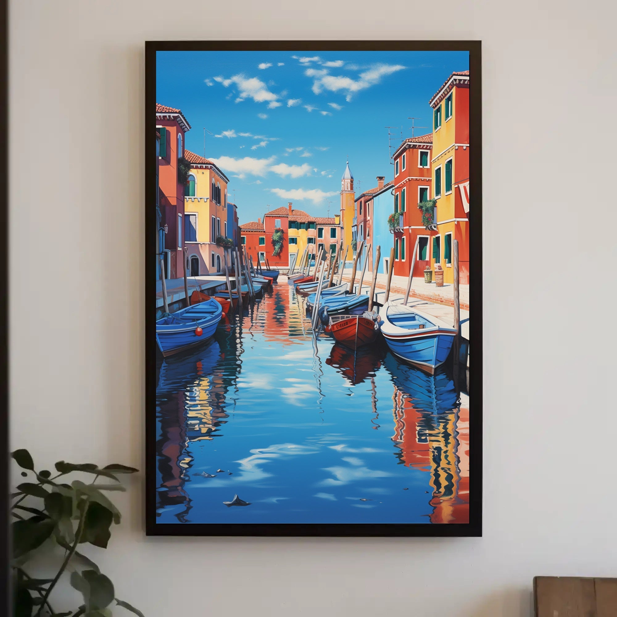 Venetian Canal Scene Photorealistic Travel Poster PosterGoat