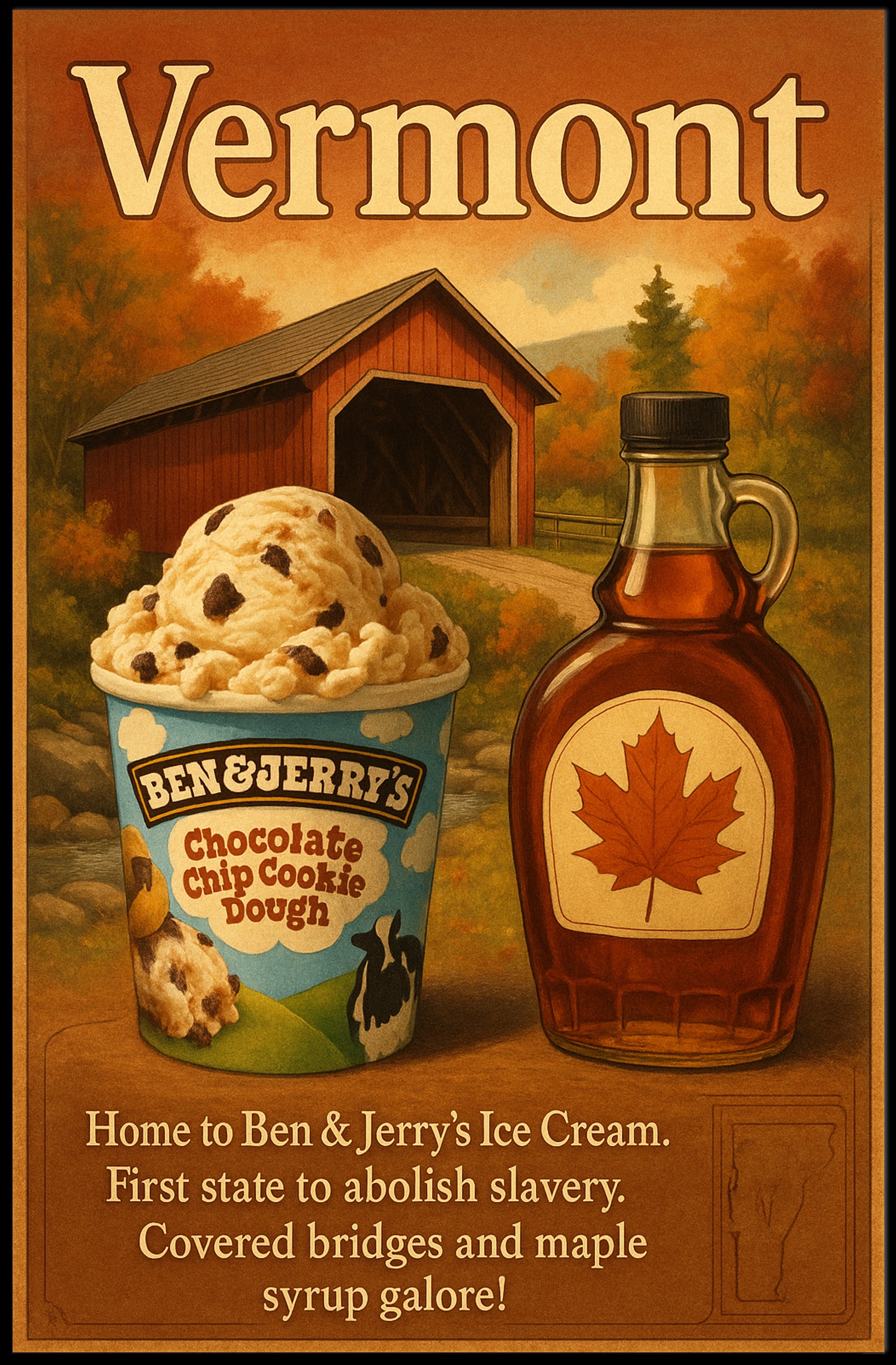 Vermont A Taste of Tradition Poster PosterGoat