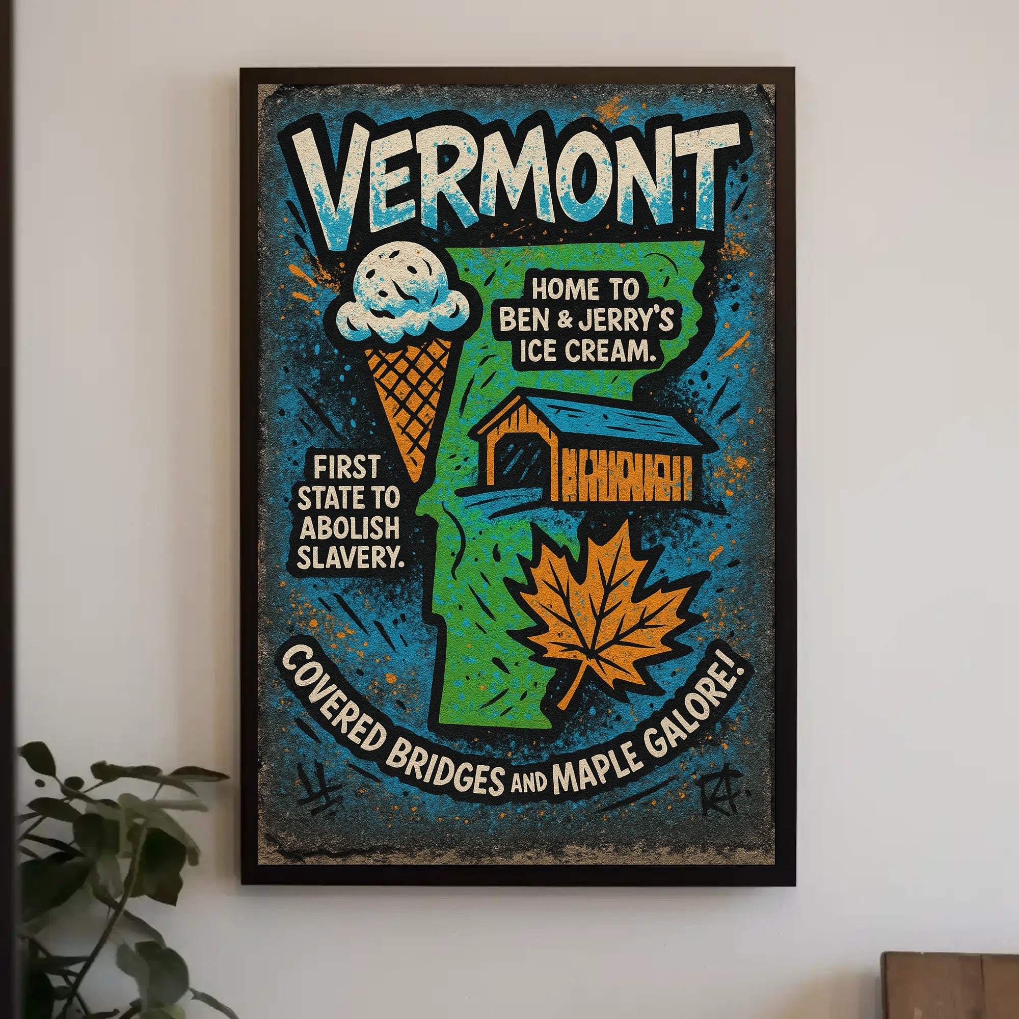 Vermont Highlights Poster PosterGoat