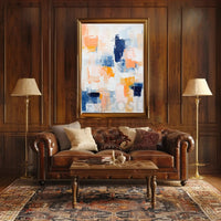 Vibrant Abstract Geometry with Pastel Hues Artistic Poster PosterGoat