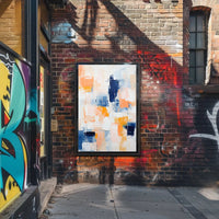 Vibrant Abstract Geometry with Pastel Hues Artistic Poster PosterGoat