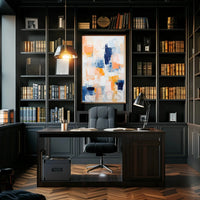 Vibrant Abstract Geometry with Pastel Hues Artistic Poster PosterGoat