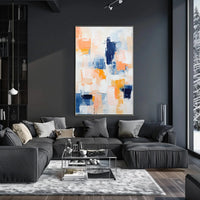 Vibrant Abstract Geometry with Pastel Hues Artistic Poster PosterGoat