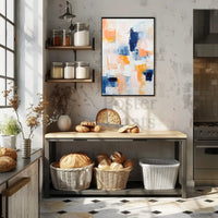 Vibrant Abstract Geometry with Pastel Hues Artistic Poster PosterGoat