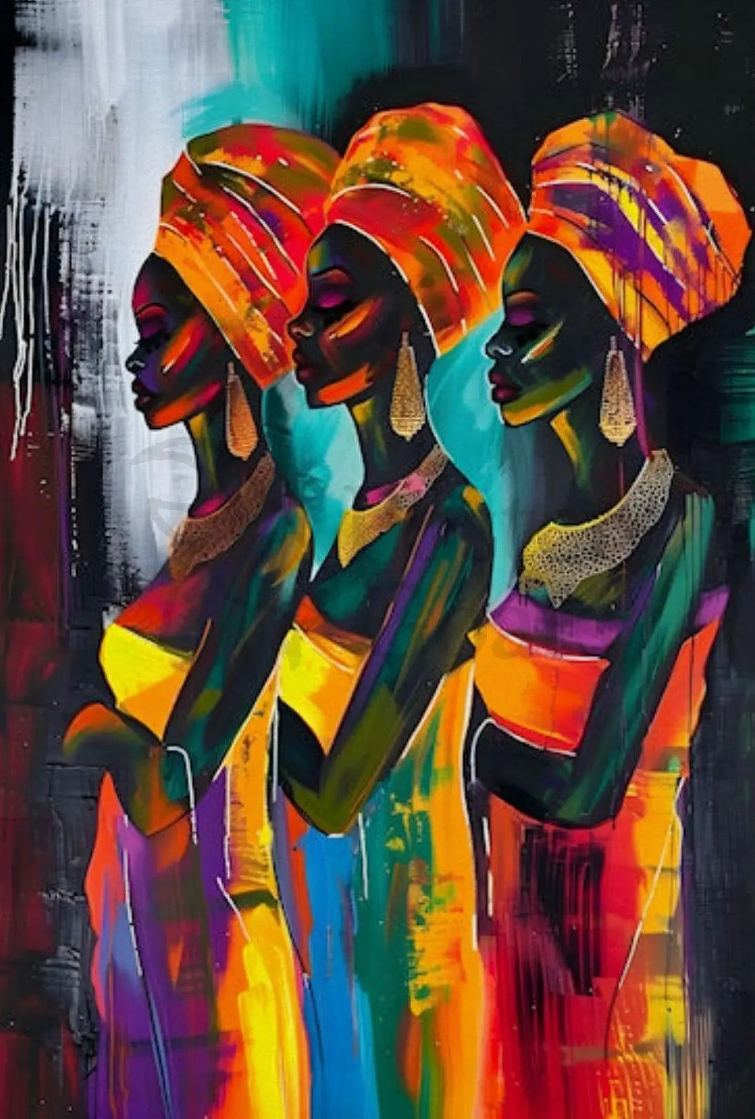 Vibrant African Heritage Art Cultural or Heritage Poster PosterGoat