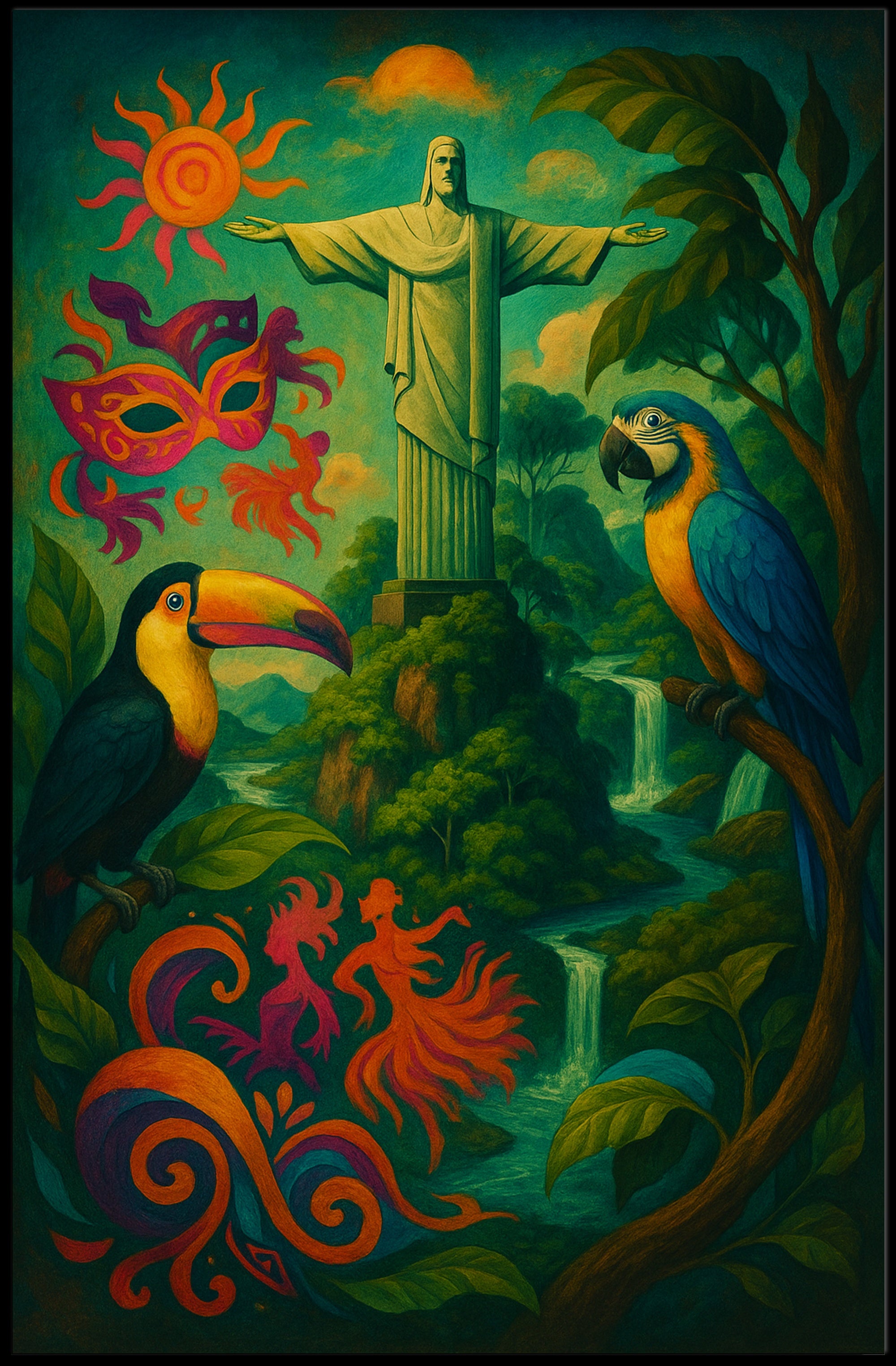 Vibrant Brazil Poster PosterGoat