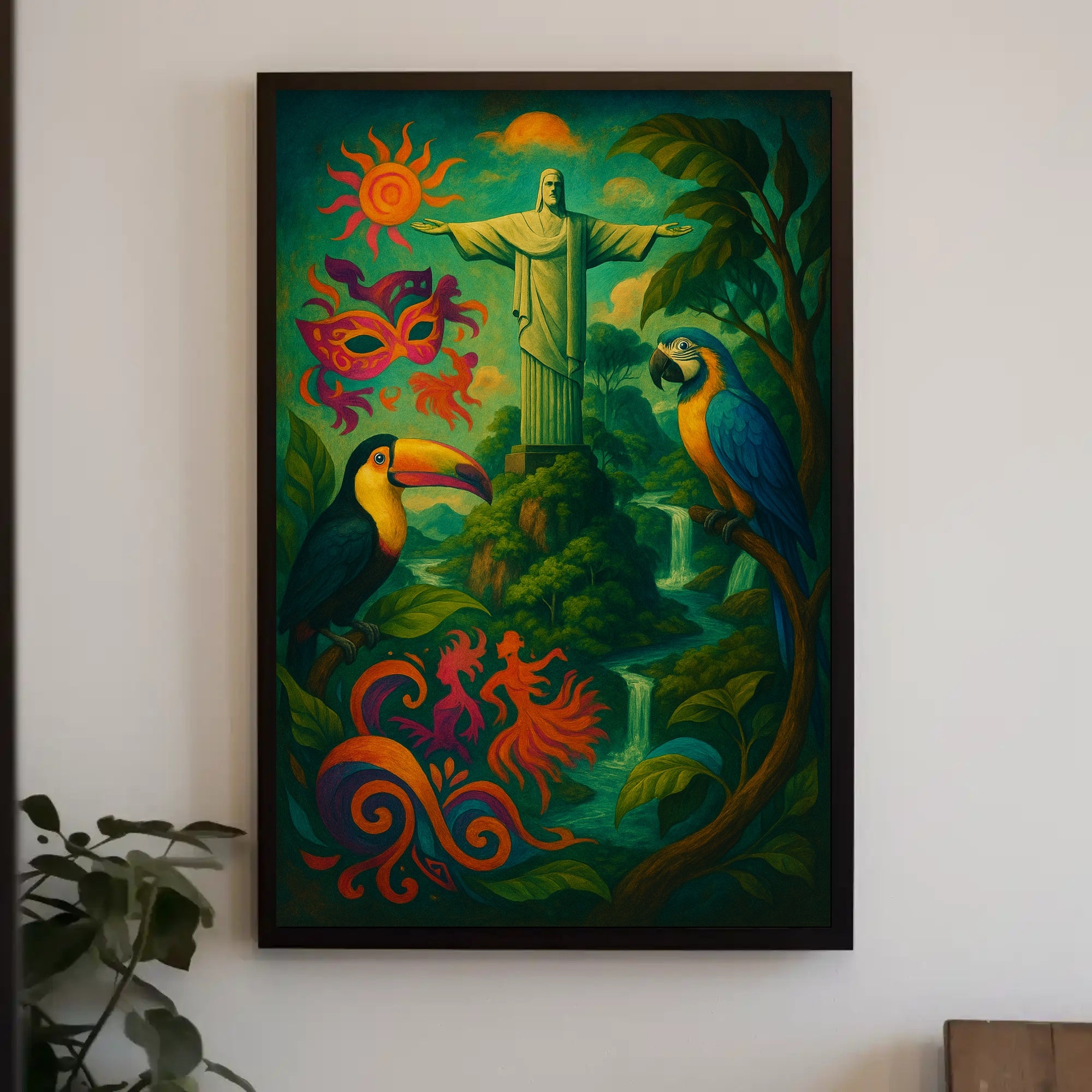 Vibrant Brazil Poster PosterGoat