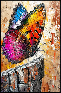Vibrant Butterfly Art Print Abstract or Artistic Poster PosterGoat
