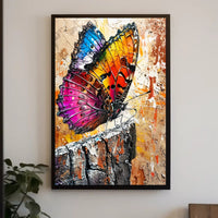 Vibrant Butterfly Art Print Abstract or Artistic Poster PosterGoat