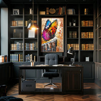 Vibrant Butterfly Art Print Abstract or Artistic Poster PosterGoat