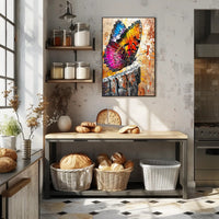 Vibrant Butterfly Art Print Abstract or Artistic Poster PosterGoat