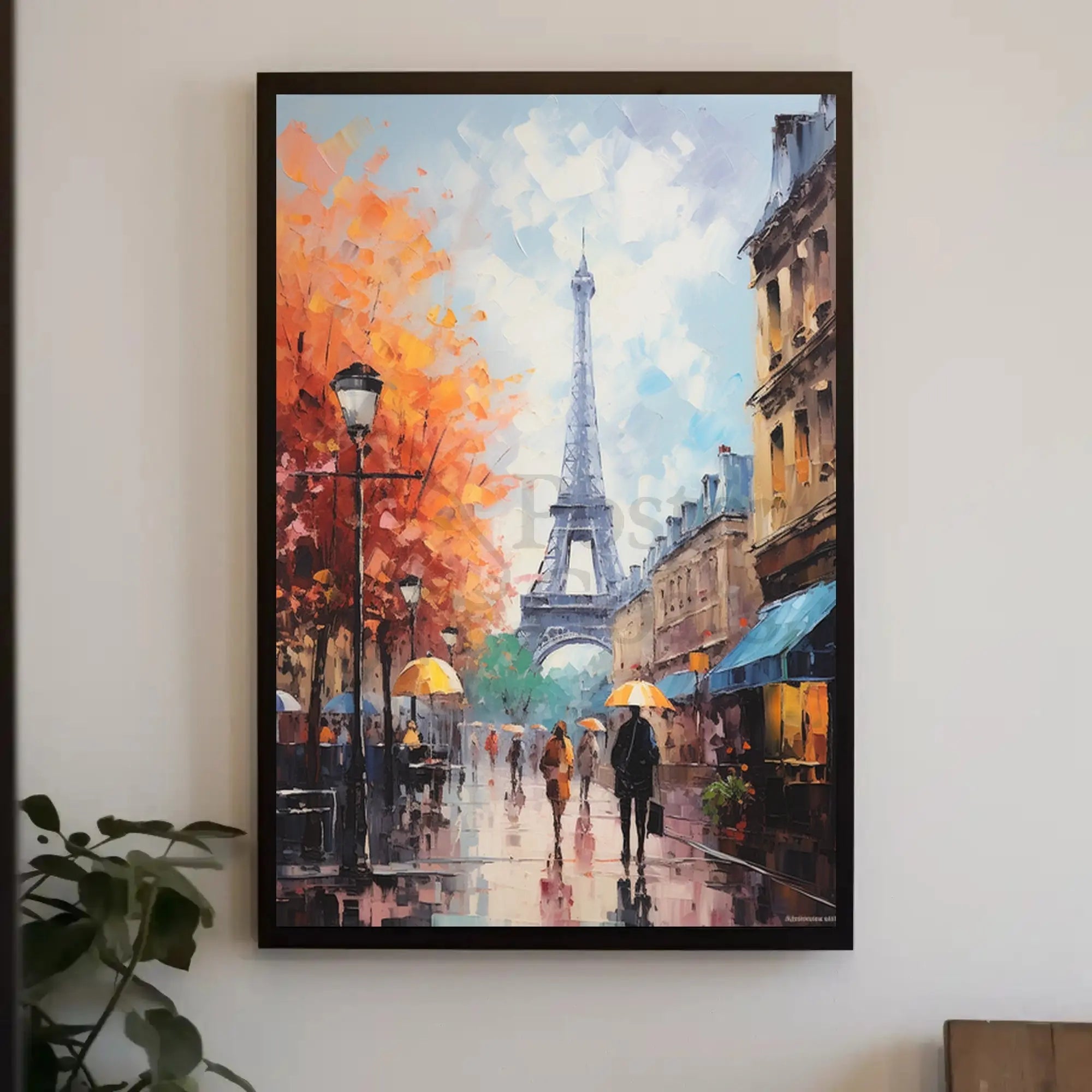 Vibrant Cityscape Art, Mosaic-Style Tropical Travel Poster PosterGoat