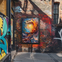 Vibrant Cosmic Vortex Abstract Art Poster - Abstract or Artistic Poster PosterGoat