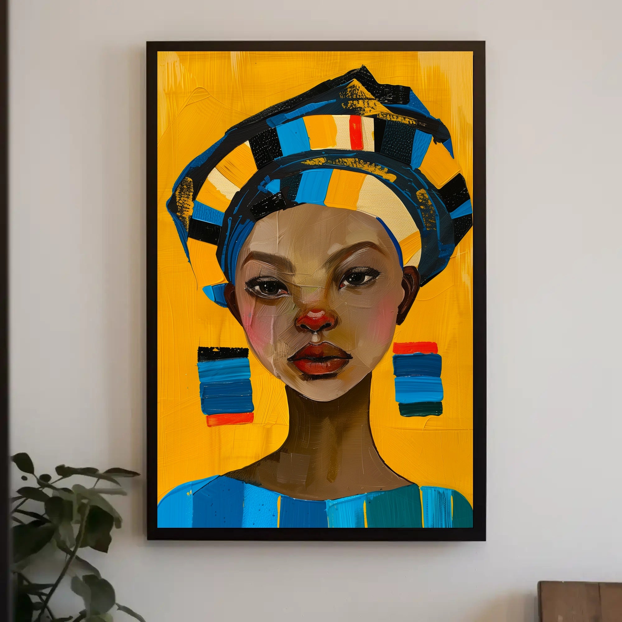 Vibrant Cultural Portrait Poster Celebrating Bold Artistic Expression PosterGoat