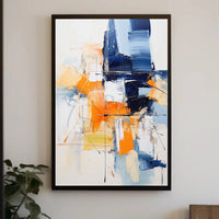 Vibrant Dynamic Abstract Expressionism Art Print Poster PosterGoat