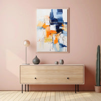 Vibrant Dynamic Abstract Expressionism Art Print Poster PosterGoat