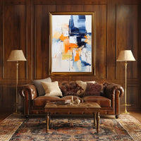 Vibrant Dynamic Abstract Expressionism Art Print Poster PosterGoat