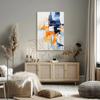 Vibrant Dynamic Abstract Expressionism Art Print Poster PosterGoat