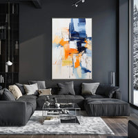 Vibrant Dynamic Abstract Expressionism Art Print Poster PosterGoat