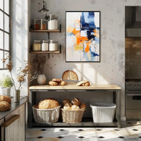 Vibrant Dynamic Abstract Expressionism Art Print Poster PosterGoat