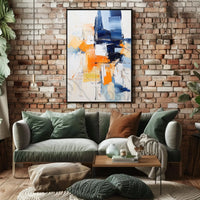 Vibrant Dynamic Abstract Expressionism Art Print Poster PosterGoat