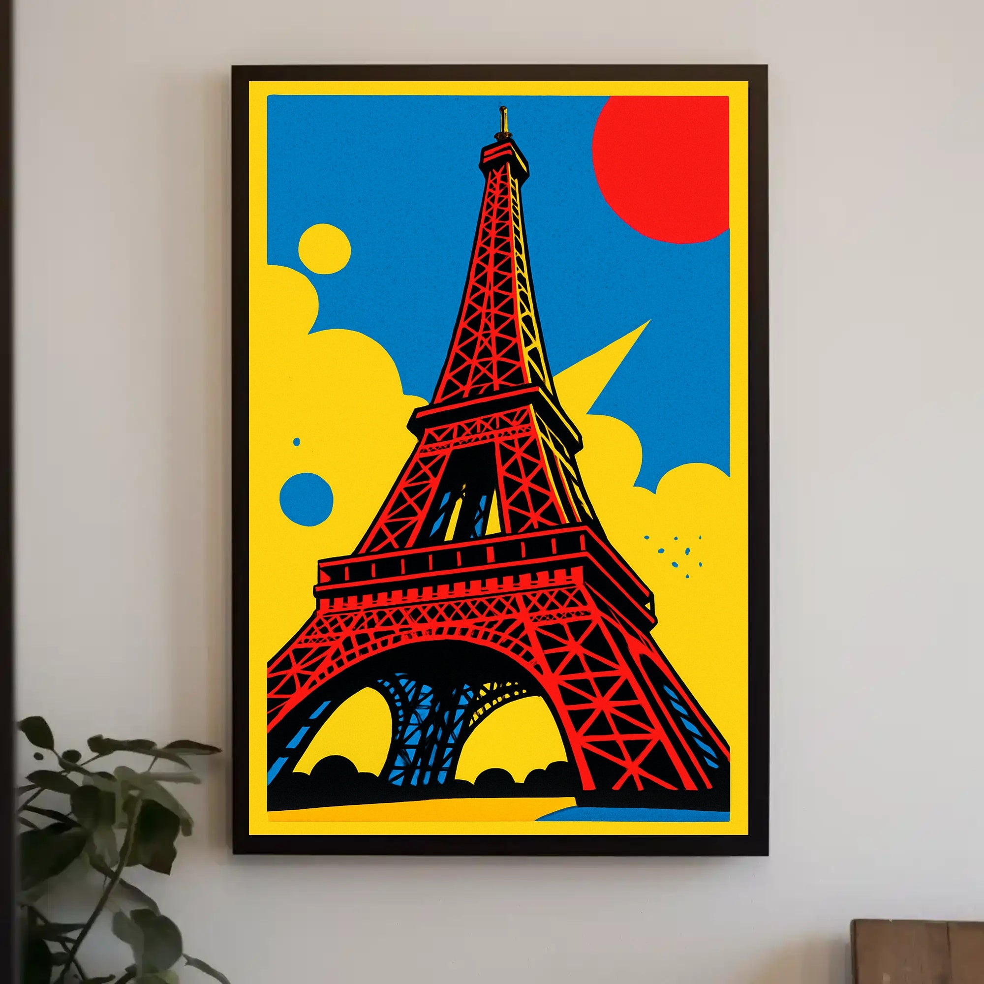 Vibrant Eiffel Tower Poster PosterGoat