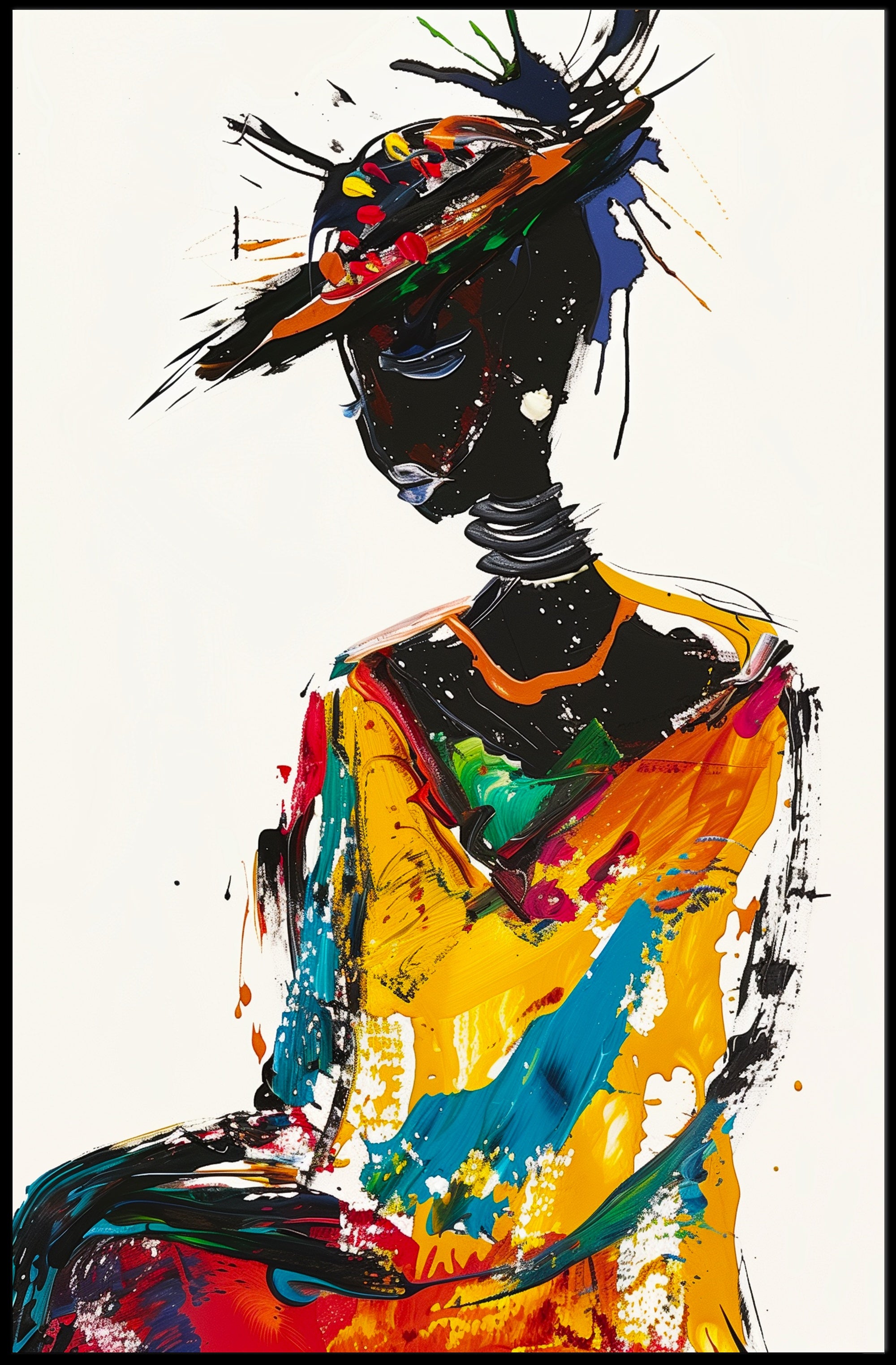 Vibrant Expression of Identity Abstract or Artistic Poster PosterGoat