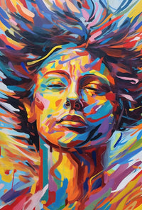 Vibrant Expression of Transformation Abstract, Artistic, or Pop Culture Poster PosterGoat