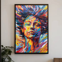 Vibrant Expression of Transformation Abstract, Artistic, or Pop Culture Poster PosterGoat