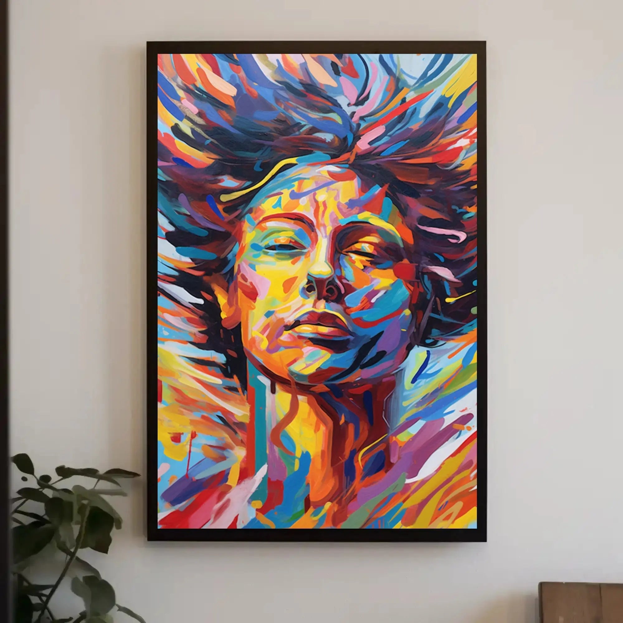Vibrant Expression of Transformation Abstract, Artistic, or Pop Culture Poster PosterGoat