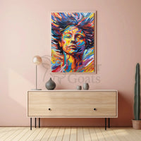 Vibrant Expression of Transformation Abstract, Artistic, or Pop Culture Poster PosterGoat