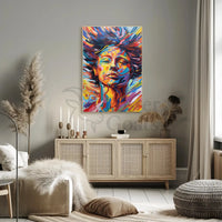 Vibrant Expression of Transformation Abstract, Artistic, or Pop Culture Poster PosterGoat