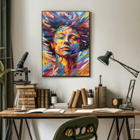 Vibrant Expression of Transformation Abstract, Artistic, or Pop Culture Poster PosterGoat