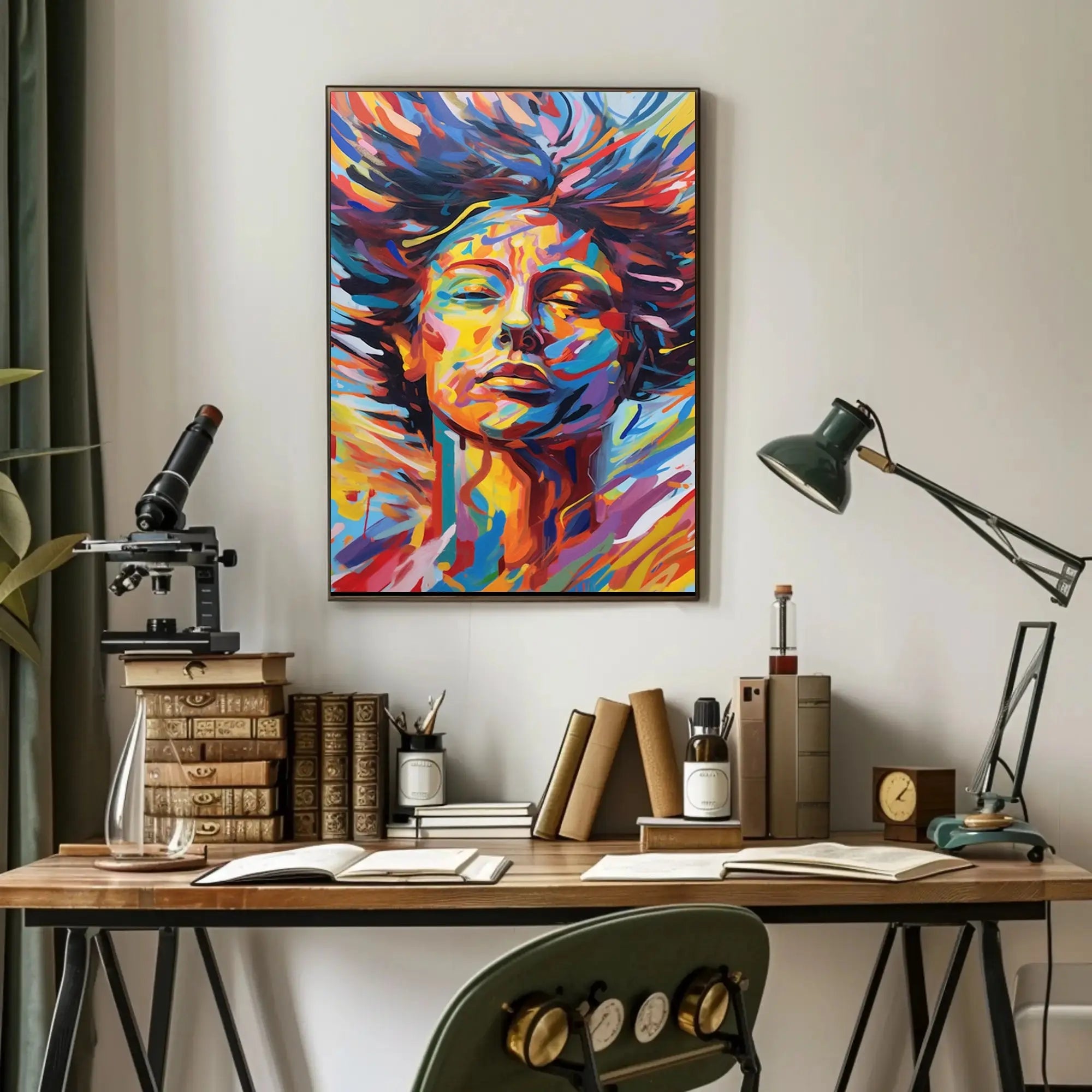 Vibrant Expression of Transformation Abstract, Artistic, or Pop Culture Poster PosterGoat