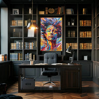 Vibrant Expression of Transformation Abstract, Artistic, or Pop Culture Poster PosterGoat