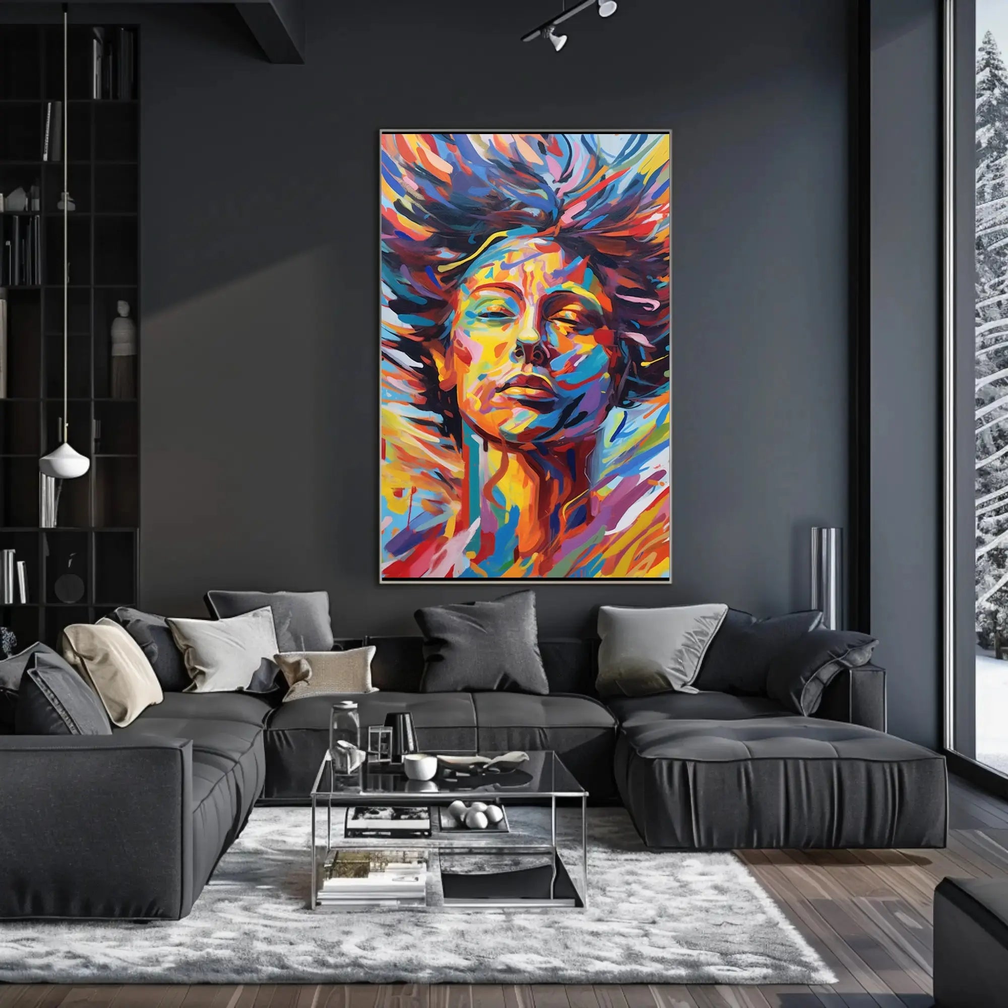 Vibrant Expression of Transformation Abstract, Artistic, or Pop Culture Poster PosterGoat