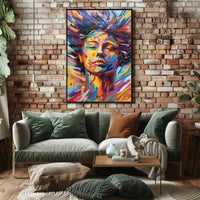 Vibrant Expression of Transformation Abstract, Artistic, or Pop Culture Poster PosterGoat