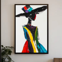 Vibrant Fashion Expression Abstract or Artistic Poster PosterGoat