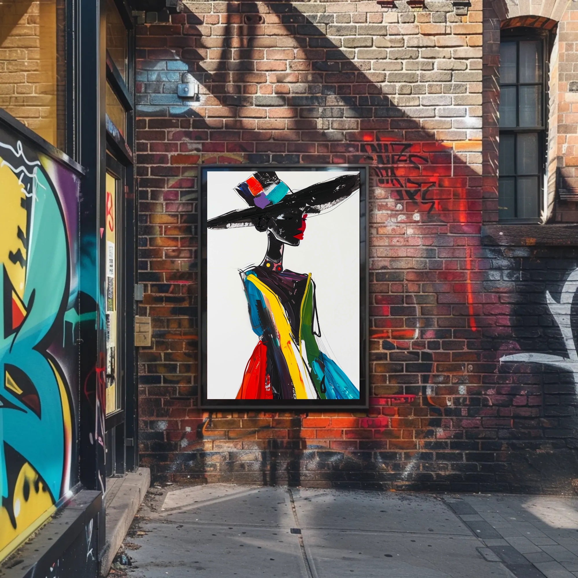 Vibrant Fashion Expression Abstract or Artistic Poster PosterGoat