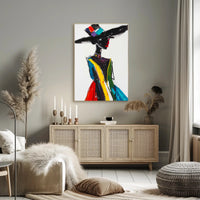 Vibrant Fashion Expression Abstract or Artistic Poster PosterGoat