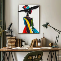 Vibrant Fashion Expression Abstract or Artistic Poster PosterGoat