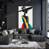 Vibrant Fashion Expression Abstract or Artistic Poster PosterGoat