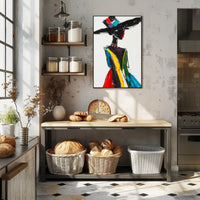 Vibrant Fashion Expression Abstract or Artistic Poster PosterGoat