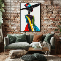 Vibrant Fashion Expression Abstract or Artistic Poster PosterGoat