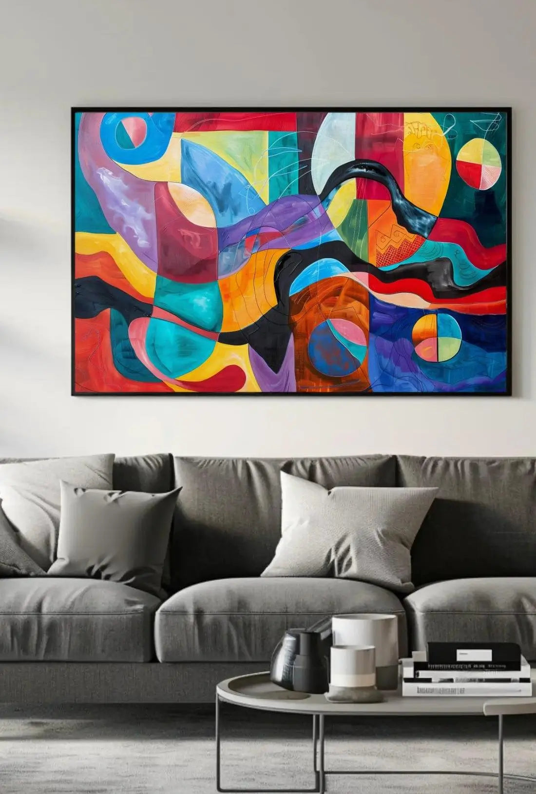 Vibrant Geometric Abstraction for Dynamic Spaces Poster PosterGoat