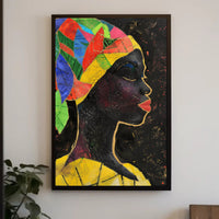 Vibrant Headdress Abstract Art Piece for Artistic Poster PosterGoat